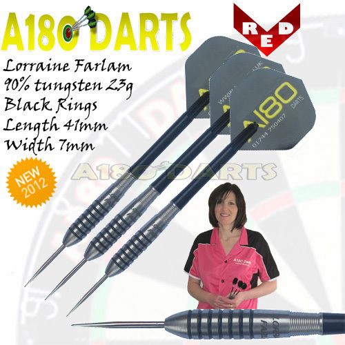 RED V TOP LORRAINE FARLAM 90% TUNGSTEN DARTS  