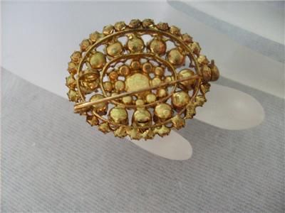 Antique Vintage Bohemian Garnet 4Tier Necklace/Brooch  