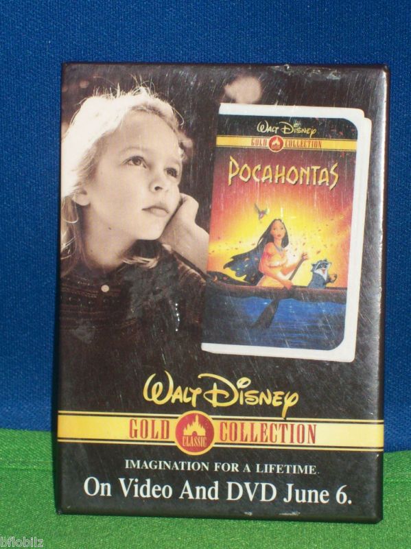 Disney 2000 Gold Collection Pocahontas Video Pin Button  