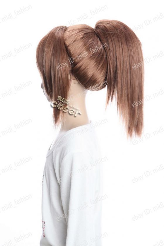 Dynasty Warriors 6 7 Ling Tong Cosplay Wig Costume 38cm  