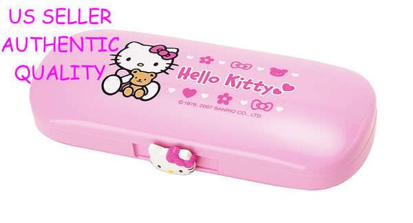 NEW SANRIO HELLO KITTY PINK EYE GLASSES CASE  