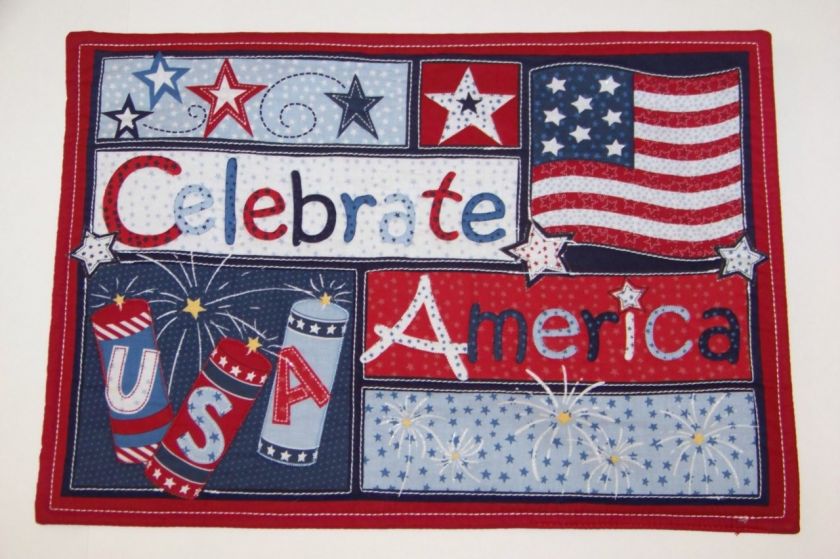 4th of July Patriotic Placemats 8 Styles U Pick NWT  