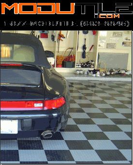 Red Diamond Garage Floor Tiles  Made in the USA  