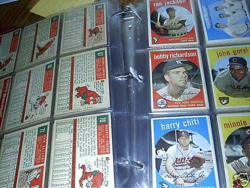 Complete set 1959 Topps baseball 572 cards ex to nrmint  