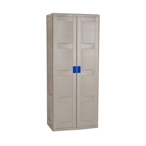 Suncast Garage Storage Tall Cabinet Large Utility Unit  