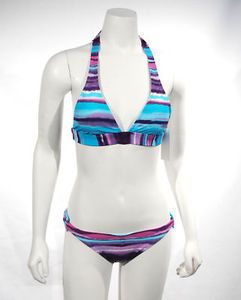 Billabong 2 Piece Swimwear Women Sz Medium Water Color  