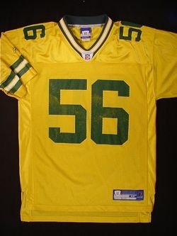 GREEN BAY PACKERS Football Jersey (#56 Barnett) Adult Medium  