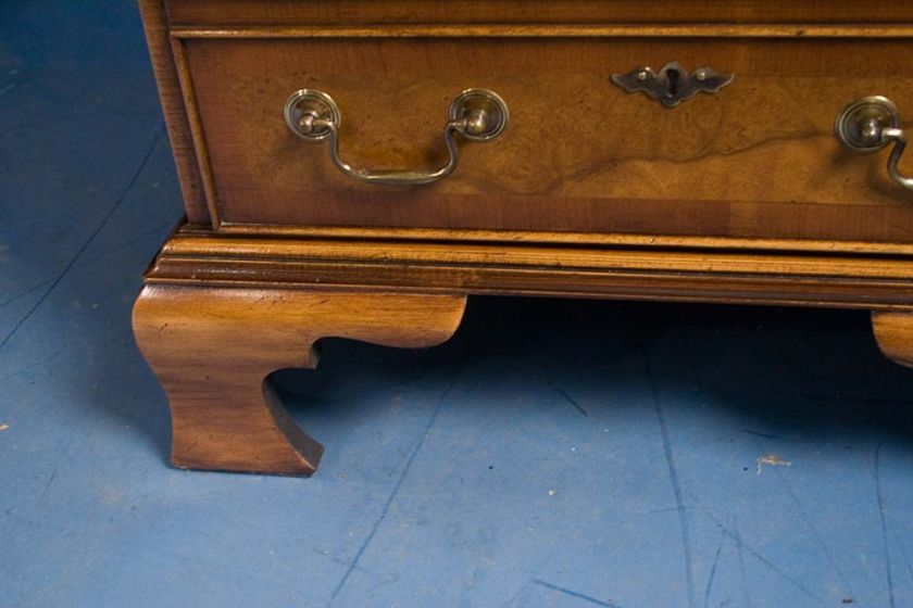 This desk sits on elegant ogee bracket feet that really set it apart 