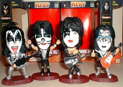 KISS DOLLS SET of 4 HEADLINERS XL FIGURES BOXED 1999  