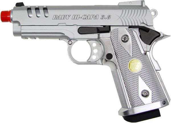 WE Hi Capa Silver Gas/CO2 Blowback Airsoft Metal Pistol  