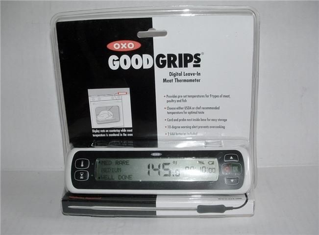 OXO GOOD GRIPS DIGITAL LEAVE IN MEAT THERMOMETER MADE IN USA NEW 