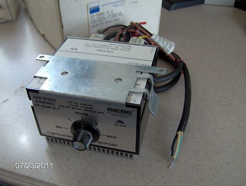 Siebe 120v Fan Speed Control Controller CP 5341 0 1  