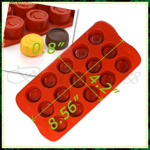 Silicone Clay Chocolate Candy Ice Jelly Mold/Mould Gift  