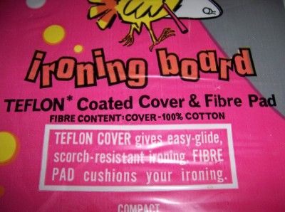 HOME AND TRAVEL IRONING BOARD TEFLON COVER FIBRE PAD  