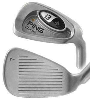 PING I3+ BLADE BROWN DOT IRONS 4 PW CS LITE [NO CUSHIN] STEEL STIFF 