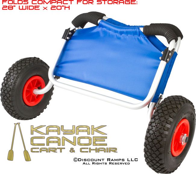 NEW CANOE & KAYAK TRANSPORT CART JON BOAT CARRIER DOLLY (KC Dolly Seat 