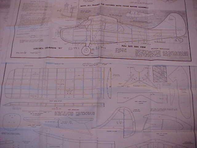 Aeronca 85 Full Size Wood Plans 50 Inch Wing Span  