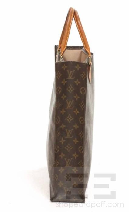 Louis Vuitton Monogram Canvas Sac Plat Tote Bag  