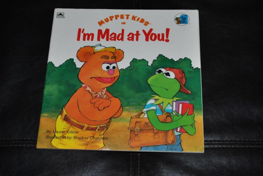 Muppet Kids Fozzie Kermit Im Mad at You Vintage Book 1989 Muppets 