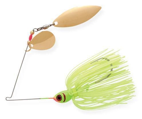 Booyah 3/8 oz. Colorado/Willow Spinnerbait   Chartreuse  