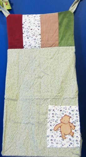 CLASSIC POOH DIAPER STACKER FLUTTERBEE COZY QUILT  