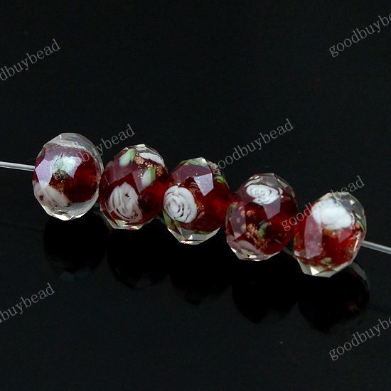   FACETED SPACER LOOSE BEADS JEWELRY FINDINGS WHOLESALE 7X11MM  