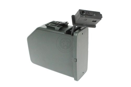   Winding M249 Metal 2500Rd Airsoft Box Hi Cap Mag SAW MKII PARA  