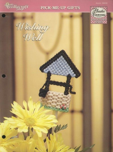 Wishing Well Plant Poke TNS Plastic Canvas Pattern Leaflet  