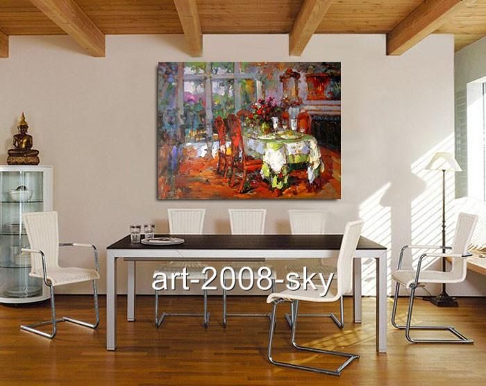   abstract Still life oil painting artFlower“on canvas 36x48  