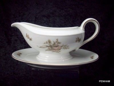 LB11 ROSENTHAL THOMAS GERMANY   COLONIAL ROSE   GRAVY BOAT W 