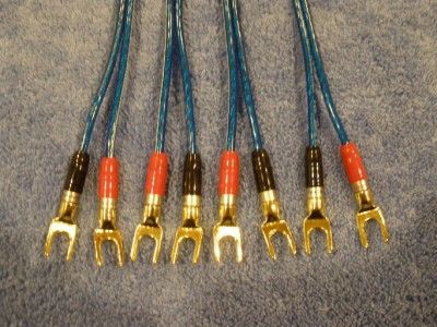   Speaker Wire 8 foot pair audiophile Nakamichi #14 AWG O2 free Spade