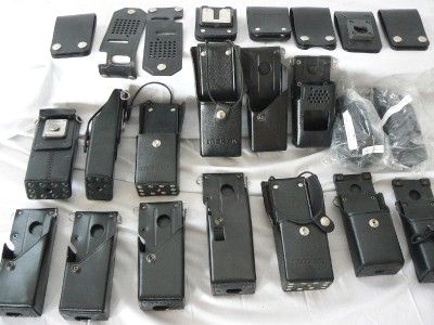 LOT 23 Police Radio Scanner Leather Holsters Belt $13ea  