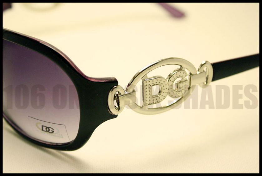   Sunglasses Womens Oversized Round Retro Shades 2 Tone BLACK / Purple