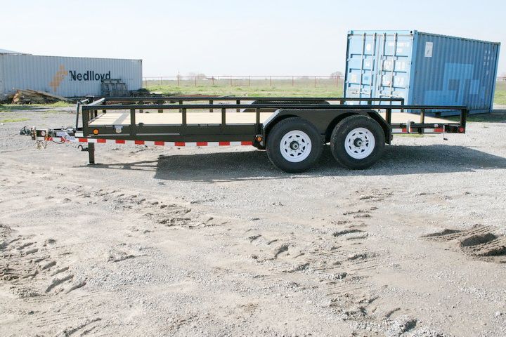 New 18 BumperPull Equipment Lowboy Trailer w/7K Axles  