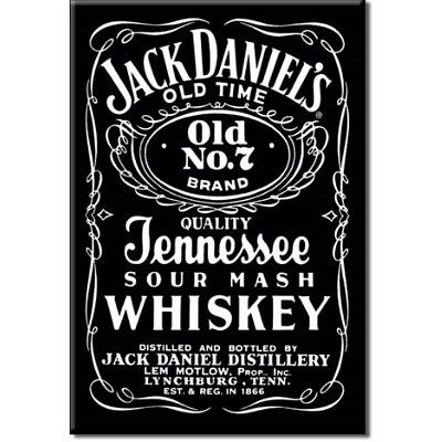 Title Jack Daniels Bottle Label Locker Refrigerator Magnet