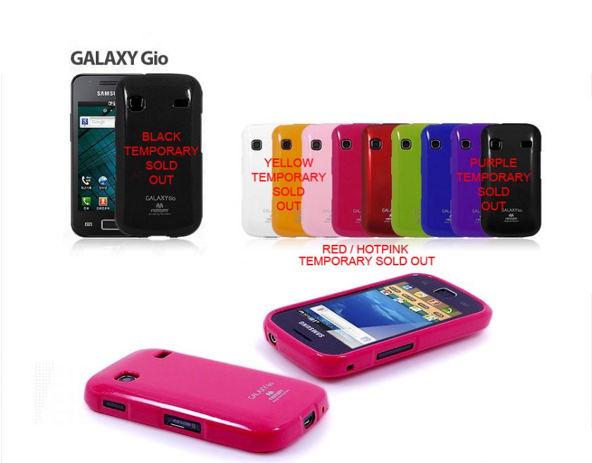 NEW SAMSUNG GALAXY GIO S5660 SOFT SILICONE GEL CASE COVER CASES COVERS 