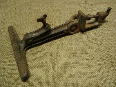 Vintage Sargent Cast Iron Saw Vise  Old Antique Saws  