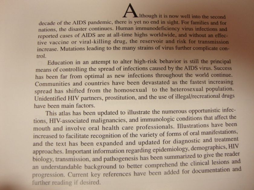   Atlas of the Oral Manifestations of AIDS 1996 Dental Reference  