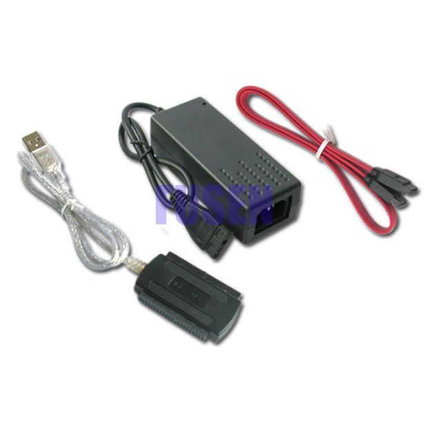 USB 2.0 to IDE SATA 2.5 3.5 Hard Drive Converter Cable  