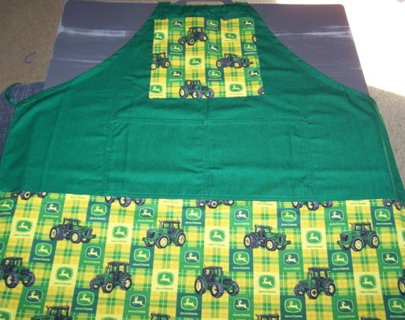 John Deere Tractor Green Professional Kitchen Apron NEW  