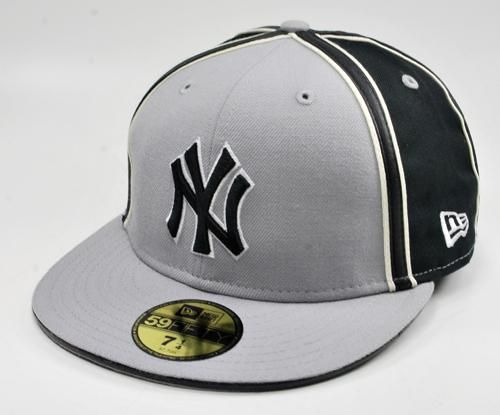 NEW ERA FITTED CAP 5950 NY YANKEES WILM3DK GREY BLACK  